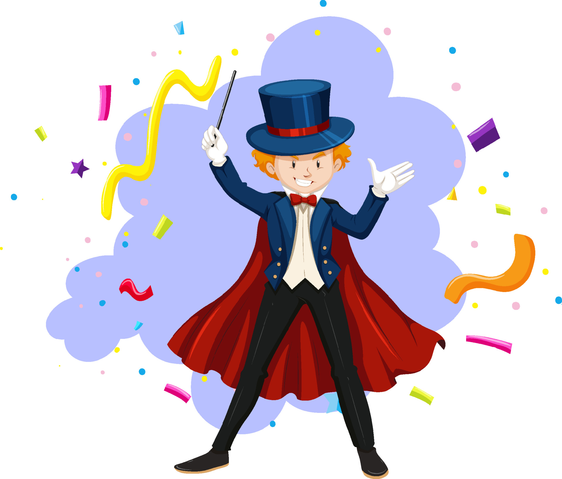 vecteezy magician in costume with magic wand 6412266